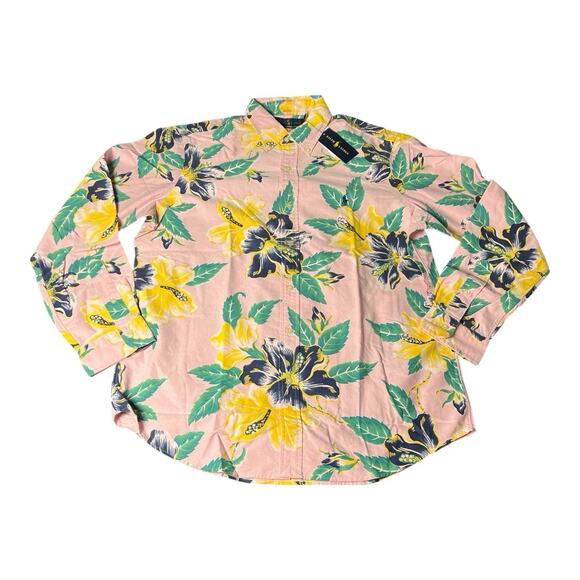 NWT Polo Ralph Lauren Men's Classic Fit Button Down Long Sleeve Hawaiian Shirt L - Picture 2 of 7